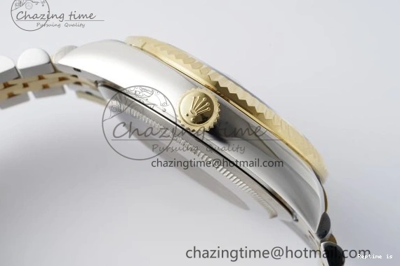 1224 Skydweller SS YG Noob Best Edition Black Dial on SS YG Jubilee Bracelet A23J Efficient 2122